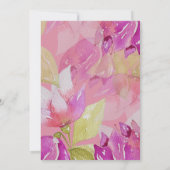 Eleganter Glitzer Goldkalligrafie Geburtstag Einladung (Rückseite)