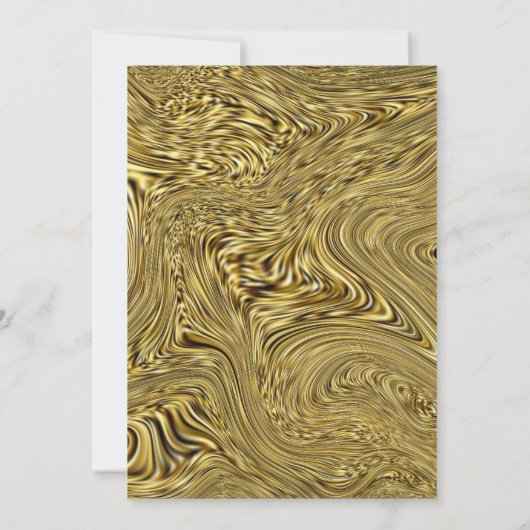 Eleganter Glitzer Goldkalligrafie Geburtstag Einladung (Rückseite)