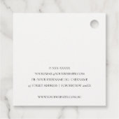 Eleganter Glitzer Green Pink Aqua Shiny Shimmer Geschenkanhänger (Rückseite)