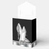 Eleganter Glitzer High Heel Shoe Geschenkschachtel (Geöffnet)