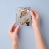 Eleganter Glitzer Hochzeit Speichern Sie die Datum Flyer (Gruppe)