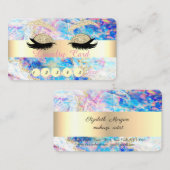 Eleganter Glitzer Imitate Lashes Opal Treuekarte (Vorne/Hinten)