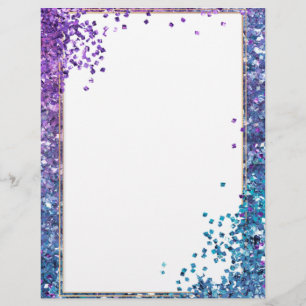 Eleganter Glitzer Letterhead Briefbogen
