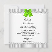 Eleganter Glitzer Limoner Glamour Einladung (Rückseite)