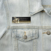 Eleganter Glitzer Lipstick, Makeup-Künstler Namensschild (Beispiel)