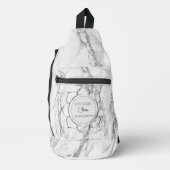 Eleganter Glitzer Marble Branding Crossbody Bag (Vorderseite)
