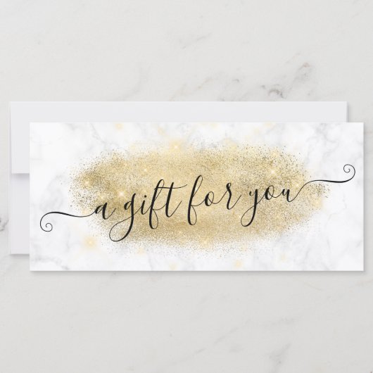 Eleganter Glitzer-Marmor-Makeup-Künstler (Vorderseite)