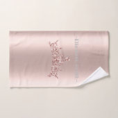 Eleganter Glitzer mit goldener Rose, königlich Badhandtuch Set (Handtuch)