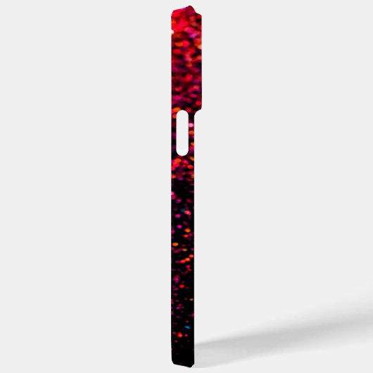 Eleganter Glitzer mit Monogramm Name Case-Mate iPhone Hülle (Rückseite / Rechts)