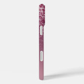 Eleganter Glitzer mit Monogramm Name Case-Mate iPhone Hülle (Rückseite / Rechts)