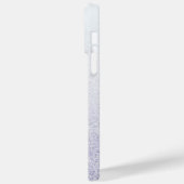 Eleganter Glitzer mit Monogramm Name Case-Mate iPhone Hülle (Rückseite / Links)