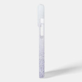 Eleganter Glitzer mit Monogramm Name Case-Mate iPhone Hülle (Rückseite / Links)