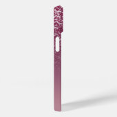 Eleganter Glitzer mit Monogramm Name Case-Mate iPhone Hülle (Rückseite / Rechts)