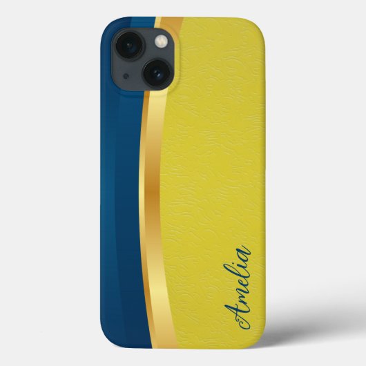 Eleganter Glitzer mit Monogramm Name Case-Mate iPhone Hülle (Rückseite)