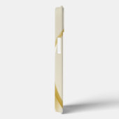 Eleganter Glitzer mit Monogramm Name Case-Mate iPhone Hülle (Rückseite / Rechts)