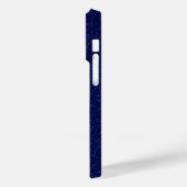 Eleganter Glitzer mit Monogramm Name Case-Mate iPhone Hülle (Rückseite / Links)