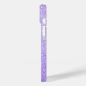 Eleganter Glitzer mit Monogramm Name Case-Mate iPhone Hülle (Rückseite / Links)
