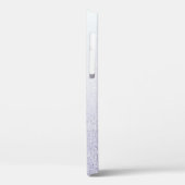 Eleganter Glitzer mit Monogramm Name Case-Mate iPhone Hülle (Rückseite / Links)