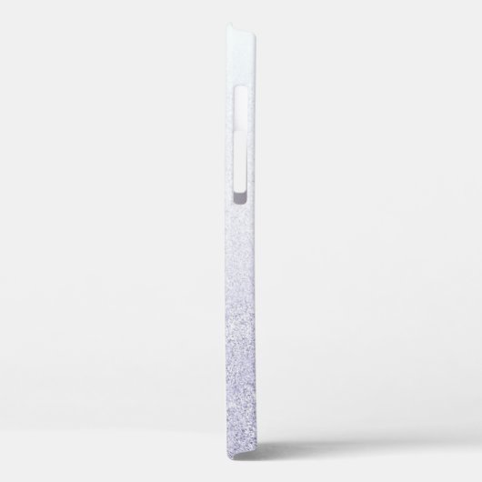 Eleganter Glitzer mit Monogramm Name Case-Mate iPhone Hülle (Rückseite / Links)