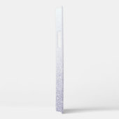 Eleganter Glitzer mit Monogramm Name Case-Mate iPhone Hülle (Rückseite / Rechts)