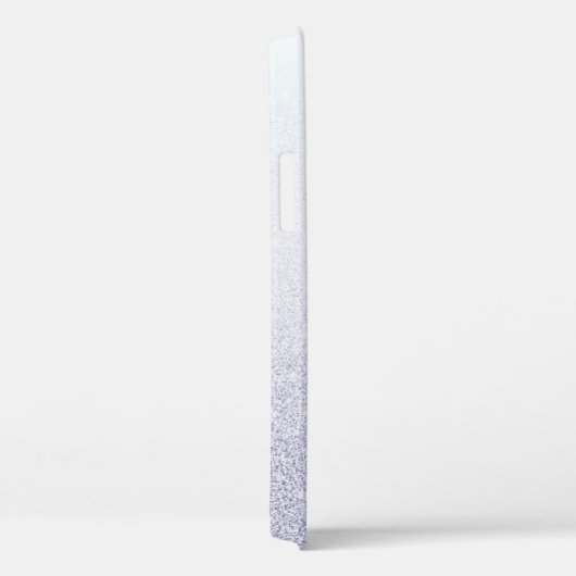 Eleganter Glitzer mit Monogramm Name Case-Mate iPhone Hülle (Rückseite / Rechts)