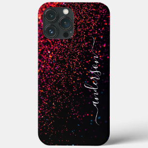 Eleganter Glitzer mit Monogramm Name Case-Mate iPhone Hülle