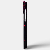 Eleganter Glitzer mit Monogramm Name Case-Mate iPhone Hülle (Rückseite / Links)