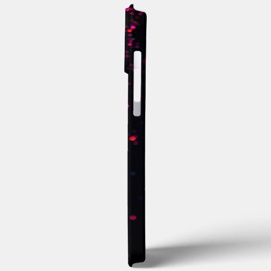 Eleganter Glitzer mit Monogramm Name Case-Mate iPhone Hülle (Rückseite / Links)