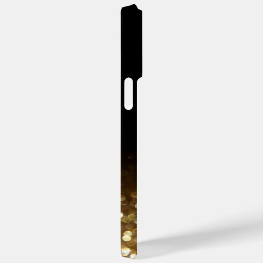 Eleganter Glitzer mit Monogramm Name Case-Mate iPhone Hülle (Rückseite / Rechts)