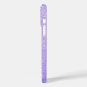 Eleganter Glitzer mit Monogramm Name Case-Mate iPhone Hülle (Rückseite / Links)