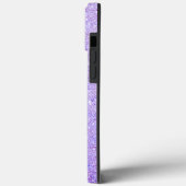 Eleganter Glitzer mit Monogramm Name Case-Mate iPhone Hülle (Rückseite / Links)