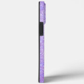 Eleganter Glitzer mit Monogramm Name Case-Mate iPhone Hülle (Rückseite / Rechts)