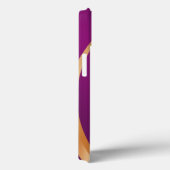 Eleganter Glitzer mit Monogramm Name Case-Mate iPhone Hülle (Rückseite / Rechts)