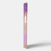 Eleganter Glitzer mit Monogramm Name Case-Mate iPhone Hülle (Rückseite / Rechts)