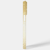 Eleganter Glitzer mit Monogramm Name Case-Mate iPhone Hülle (Rückseite / Rechts)