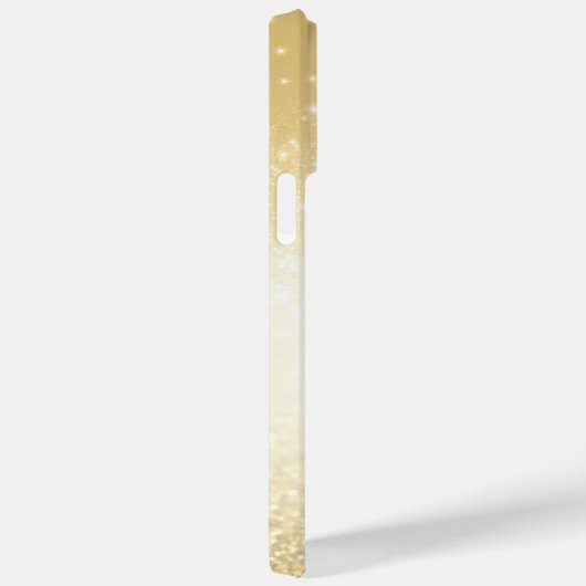 Eleganter Glitzer mit Monogramm Name Case-Mate iPhone Hülle (Rückseite / Rechts)