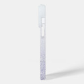 Eleganter Glitzer mit Monogramm Name Case-Mate iPhone Hülle (Rückseite / Links)