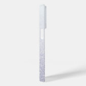 Eleganter Glitzer mit Monogramm Name Case-Mate iPhone Hülle (Rückseite / Rechts)