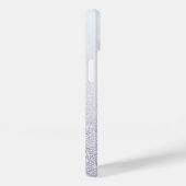 Eleganter Glitzer mit Monogramm Name Case-Mate iPhone Hülle (Rückseite / Rechts)