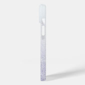 Eleganter Glitzer mit Monogramm Name Case-Mate iPhone Hülle (Rückseite / Links)