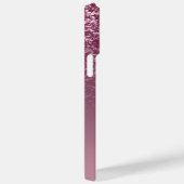 Eleganter Glitzer mit Monogramm Name Case-Mate iPhone Hülle (Rückseite / Rechts)