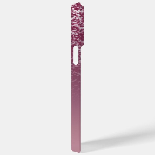 Eleganter Glitzer mit Monogramm Name Case-Mate iPhone Hülle (Rückseite / Rechts)