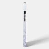 Eleganter Glitzer mit Monogramm Name Case-Mate iPhone Hülle (Rückseite / Links)