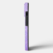 Eleganter Glitzer mit Monogramm Name Case-Mate iPhone Hülle (Rückseite / Links)