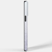 Eleganter Glitzer mit Monogramm Name Case-Mate iPhone Hülle (Rückseite / Rechts)