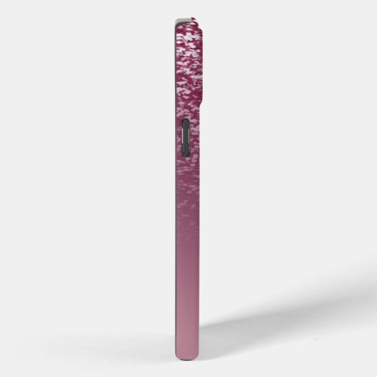 Eleganter Glitzer mit Monogramm Name Case-Mate iPhone Hülle (Rückseite / Rechts)