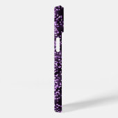 Eleganter Glitzer mit Monogramm Name Case-Mate iPhone Hülle (Rückseite / Rechts)