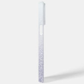 Eleganter Glitzer mit Monogramm Name Case-Mate iPhone Hülle (Rückseite / Rechts)