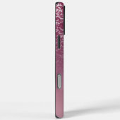Eleganter Glitzer mit Monogramm Name Case-Mate iPhone Hülle (Rückseite / Rechts)