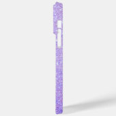 Eleganter Glitzer mit Monogramm Name Case-Mate iPhone Hülle (Rückseite / Links)